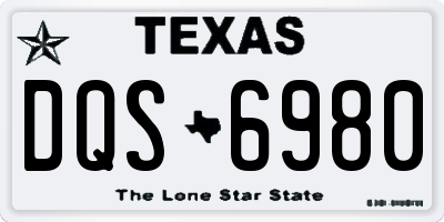 TX license plate DQS6980