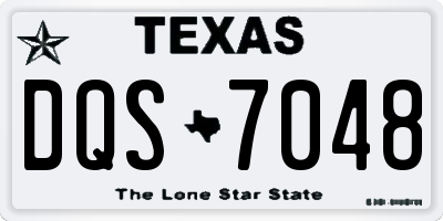 TX license plate DQS7048