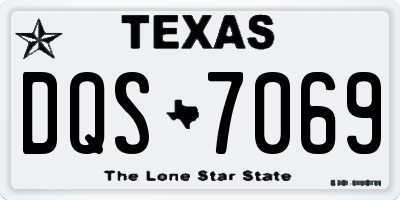 TX license plate DQS7069