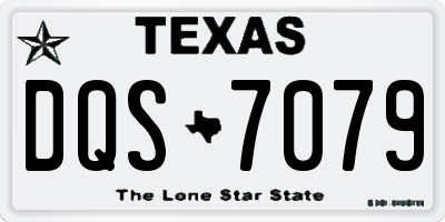 TX license plate DQS7079
