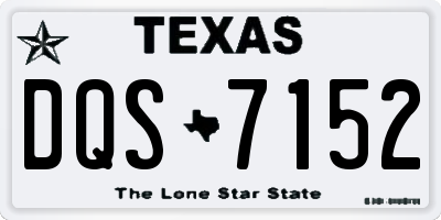 TX license plate DQS7152