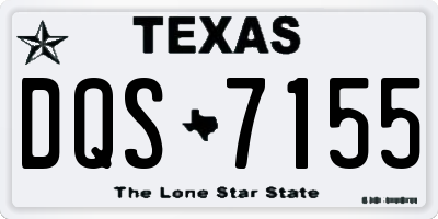TX license plate DQS7155