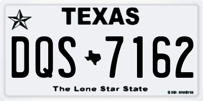 TX license plate DQS7162
