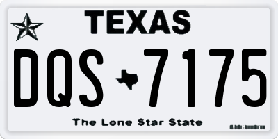 TX license plate DQS7175