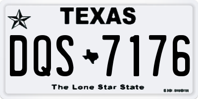 TX license plate DQS7176