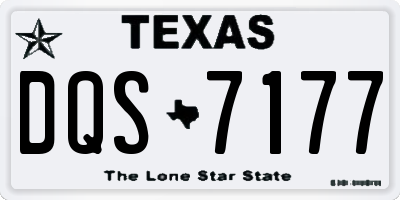 TX license plate DQS7177