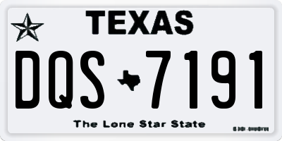 TX license plate DQS7191
