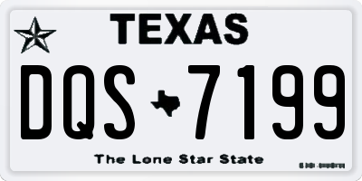 TX license plate DQS7199