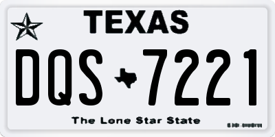TX license plate DQS7221