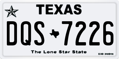 TX license plate DQS7226