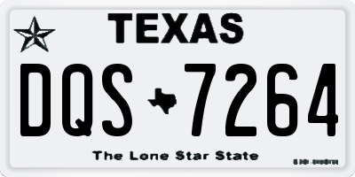 TX license plate DQS7264