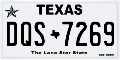 TX license plate DQS7269