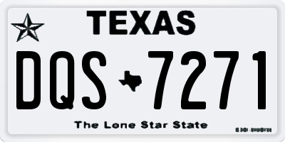 TX license plate DQS7271