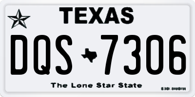 TX license plate DQS7306