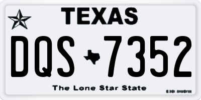 TX license plate DQS7352