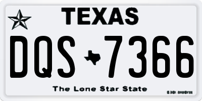 TX license plate DQS7366