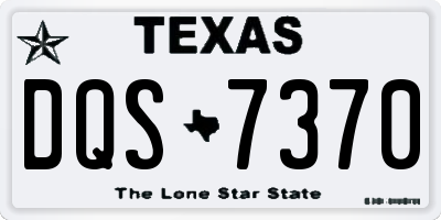 TX license plate DQS7370