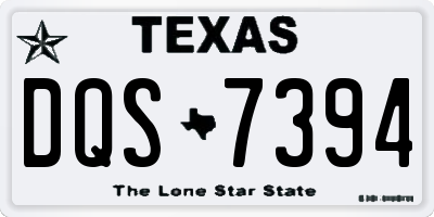 TX license plate DQS7394
