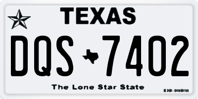 TX license plate DQS7402
