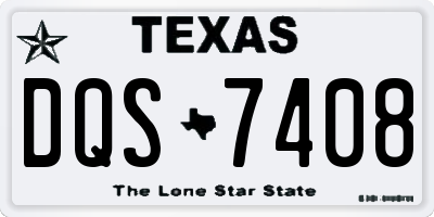 TX license plate DQS7408