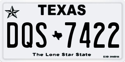TX license plate DQS7422