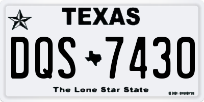 TX license plate DQS7430