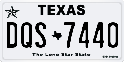 TX license plate DQS7440