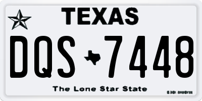 TX license plate DQS7448