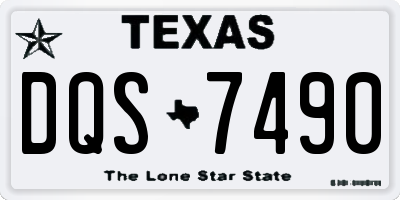 TX license plate DQS7490