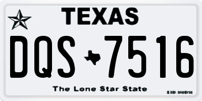 TX license plate DQS7516