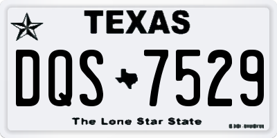 TX license plate DQS7529