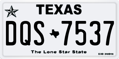 TX license plate DQS7537