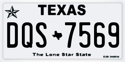 TX license plate DQS7569