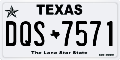 TX license plate DQS7571