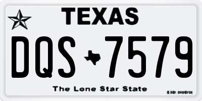 TX license plate DQS7579