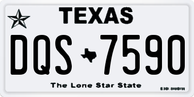 TX license plate DQS7590