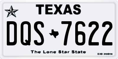 TX license plate DQS7622