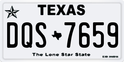 TX license plate DQS7659