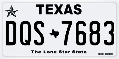 TX license plate DQS7683