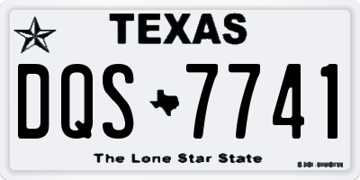 TX license plate DQS7741