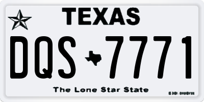 TX license plate DQS7771
