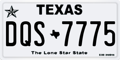 TX license plate DQS7775
