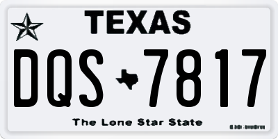 TX license plate DQS7817