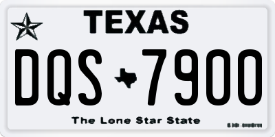 TX license plate DQS7900