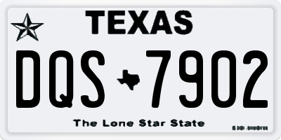 TX license plate DQS7902