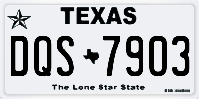 TX license plate DQS7903