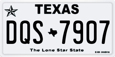 TX license plate DQS7907