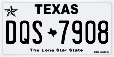 TX license plate DQS7908