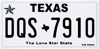 TX license plate DQS7910