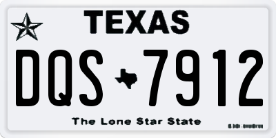 TX license plate DQS7912
